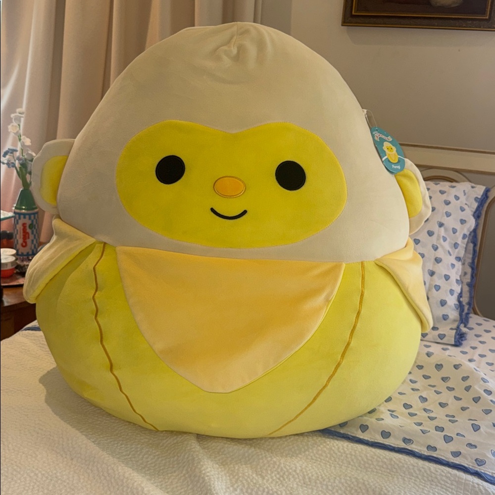 Squishmallows Yellow Cream Banana Plush